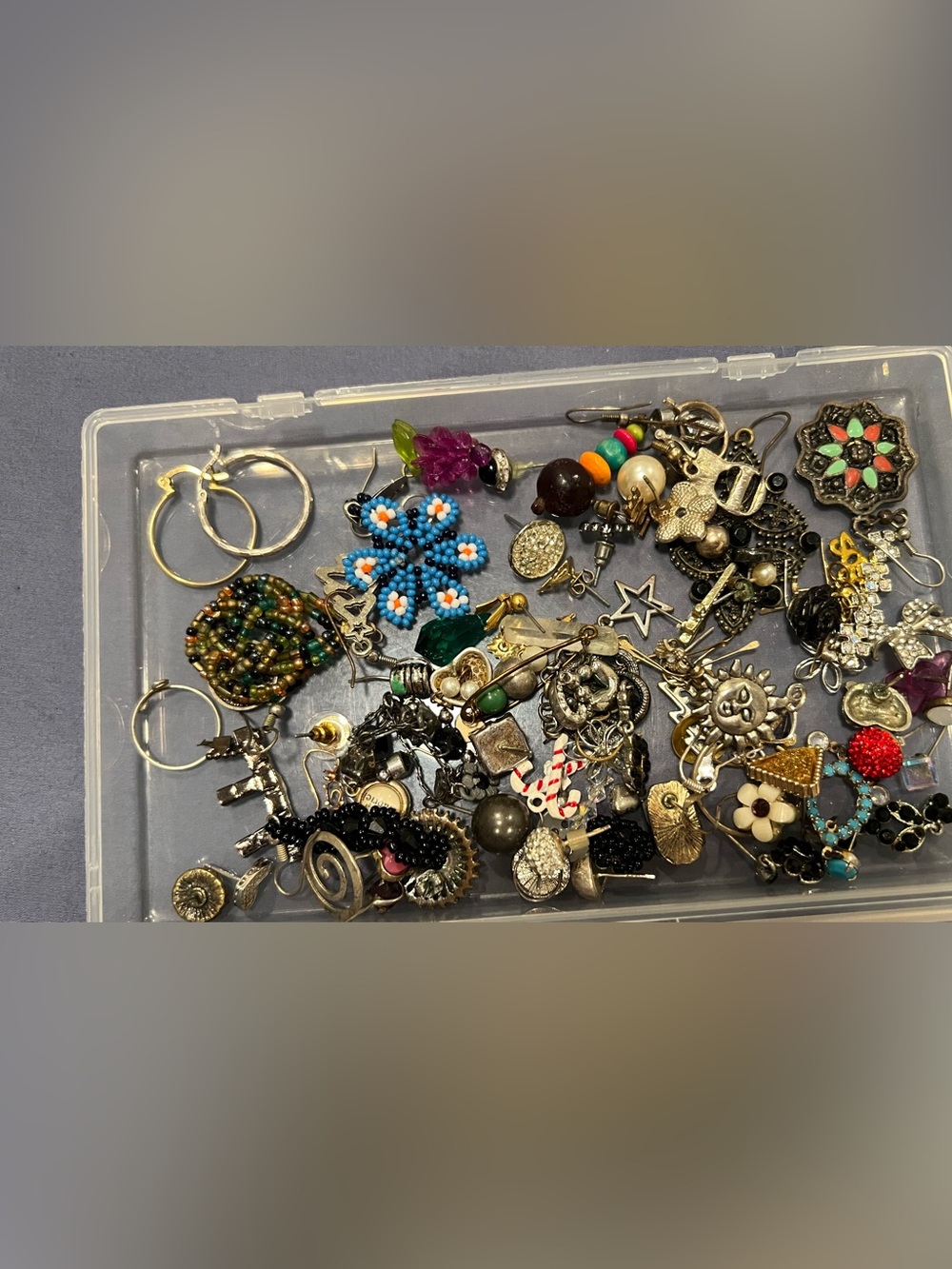 Assorted Women's Fashion Earrings and Charms - Mixed Colors
less than half pound